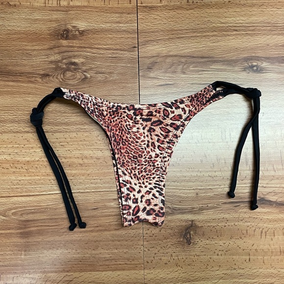 Cheetah Print Brazilian Bikini Bottom - Picture 1 of 4